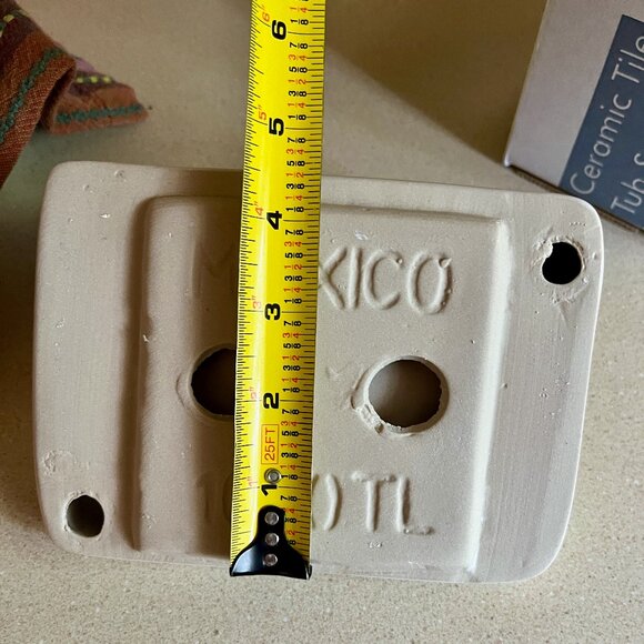 Tub Soap Dish Tile * American Olean * Off-White/Bone/Cream * Thinset Wall Mount - Picture 7 of 7